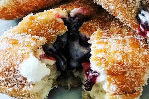 Blueberry Cream Cheese Donut