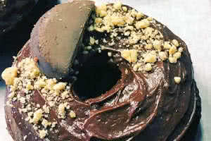 Chocolate Cake Tagalong Donut
