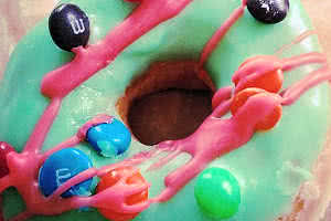 Mint M&M Donut