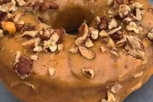 Brown Butter Salted Butterscotch Pecan Donut