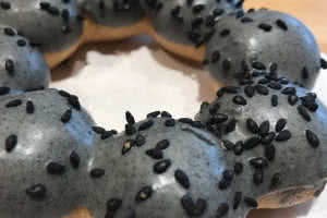 Kuro (Black Sesame) Mochi Donut