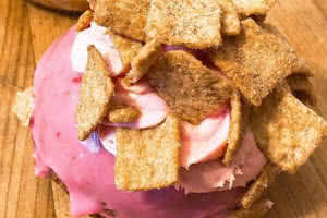 Raspberry Cinnamon Toast Crunch Donut