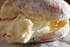 Vanilla Cream Powdered Donut