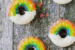 Fruity Pebbles Rainbow Donut