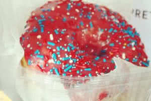 Raspberry Sprinkles Donut
