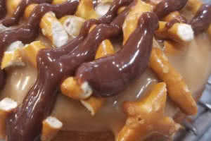 Caramel Pretzel with Nutella Donut
