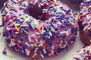 Purple Glaze Sprinkle Donut