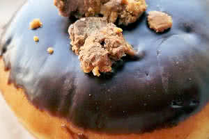 Boston Cream Reeses Donut