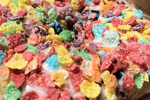 Fruity Pebbles Cereal Donut