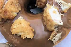 Fried Chicken Maple Donut