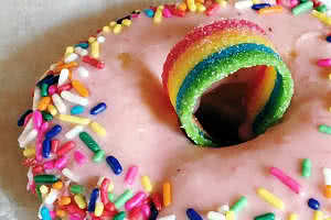 Rainbow Donut