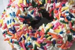 Vanilla Sprinkle Donut