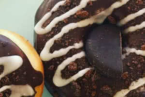 Thin Mint Girlscout Cookie Donut
