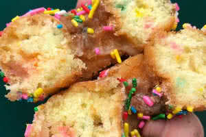 Sprinkled Cake Donut