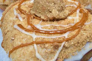 Butterscotch Oatmeal Cookie Dough Donut