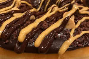 Chocolate Reese Peanut Ganache Donut